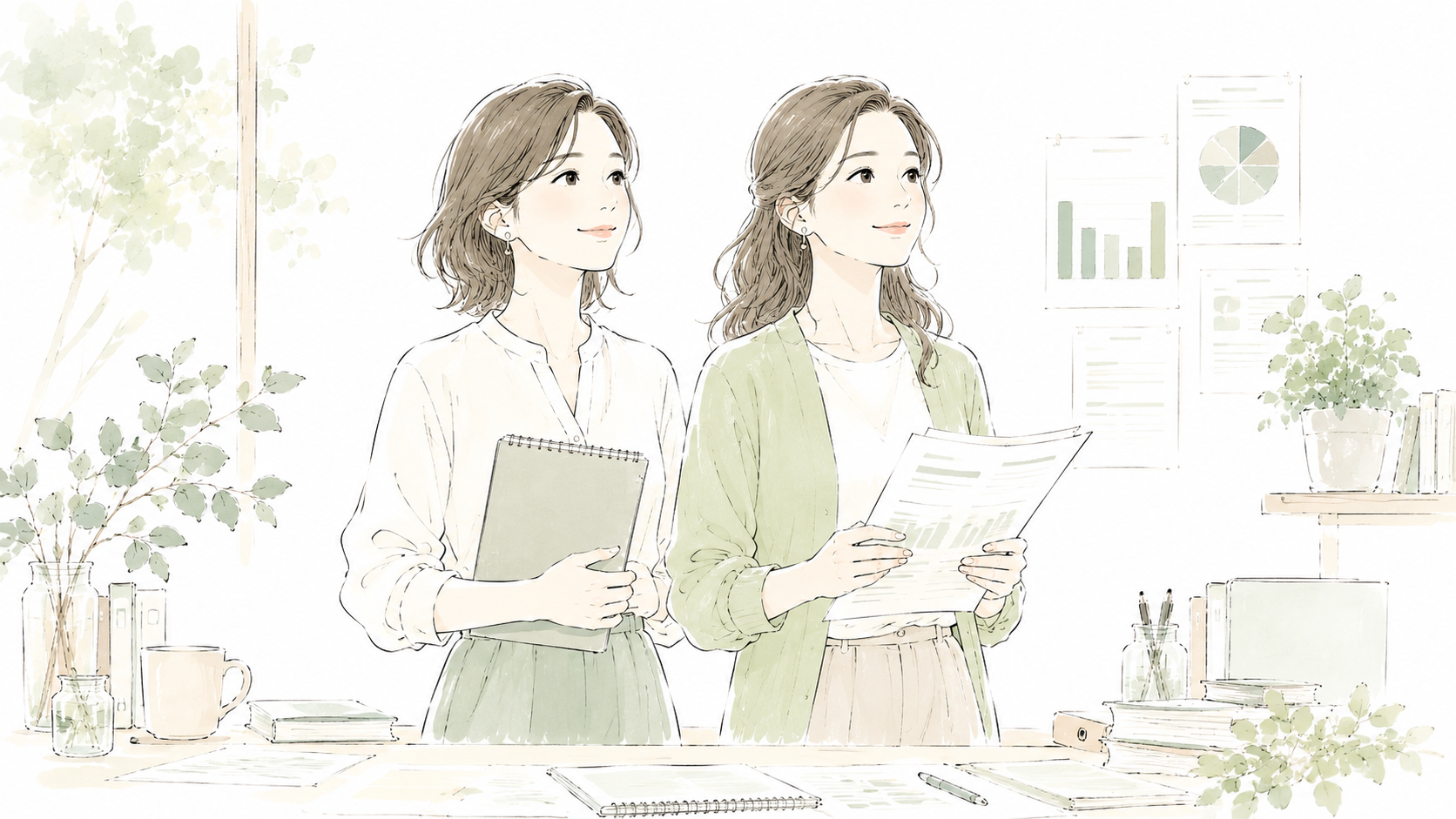 一緒に考えるイメージ